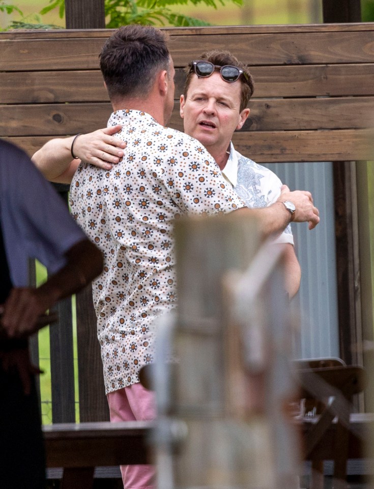 Ant and Dec met up for lunch near the jungle in Australia