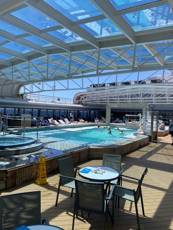 The pool bar on board Eurodam