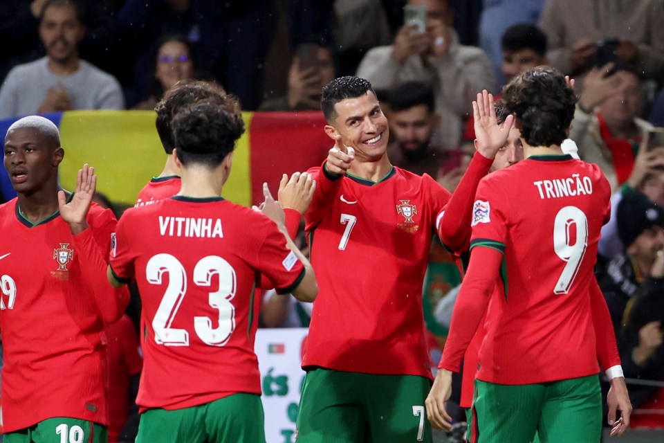 Ronaldo scored a brace for Portugal against Poland