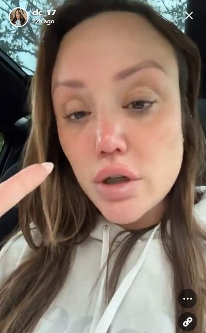 Pregnant Charlotte Crosby has been left in floods over mum guilt