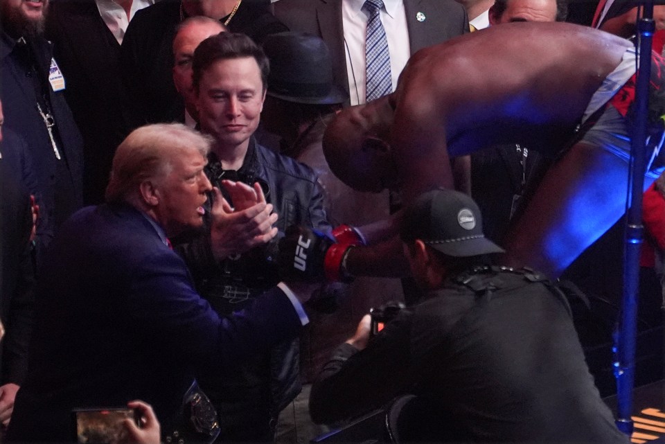 UFC star Jon Jones bowed to Donald Trump after his victory over Stipe Miocic