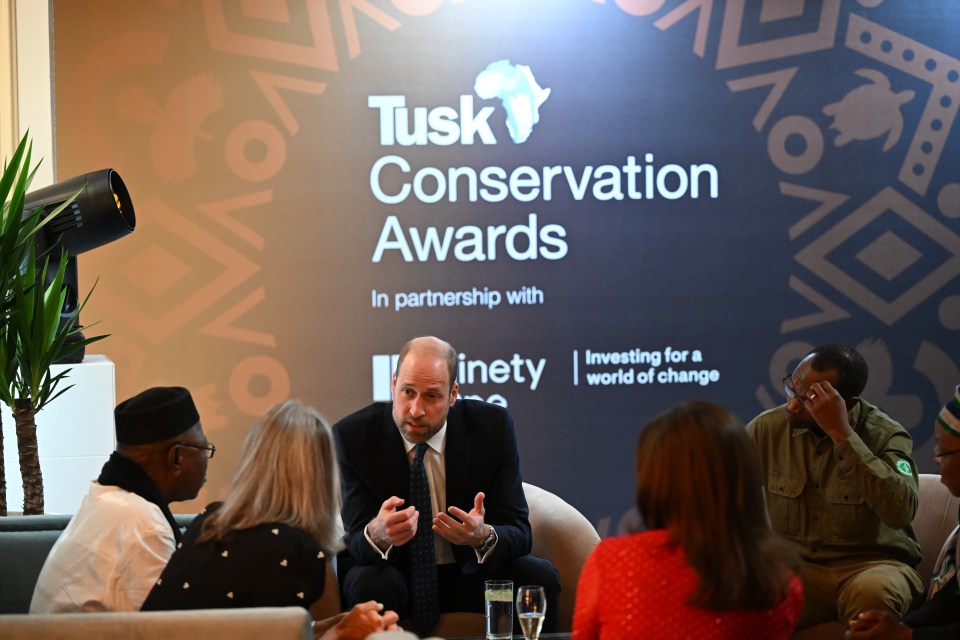 The Prince of Wales chatted with winners ahead of the Tusk Conservation Awards