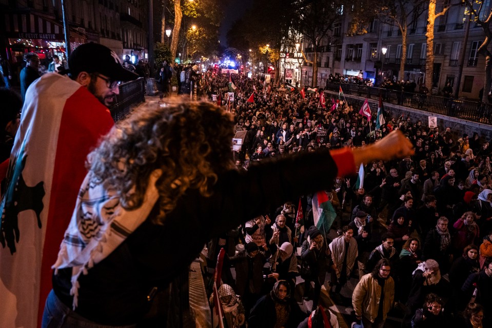 People flocked to Paris to protest against the 'Israel is Forever' gala