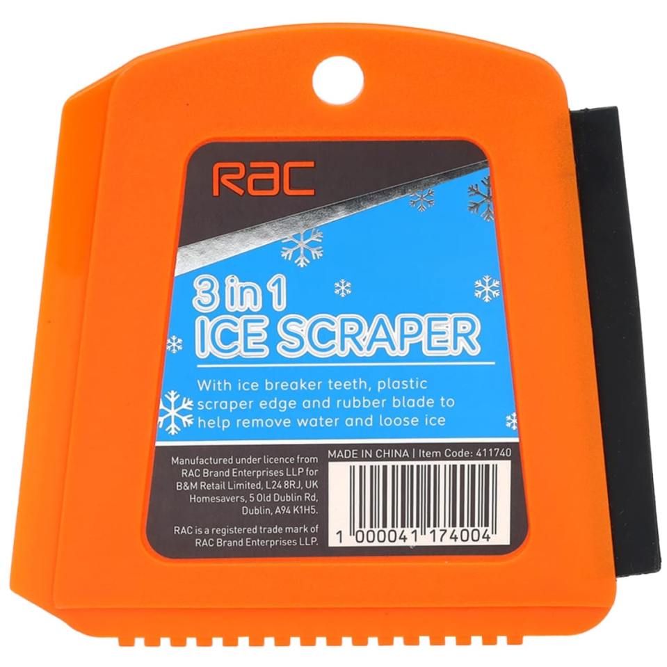 The 3-in-1 ice scraper has tools to break even the most stubborn ice