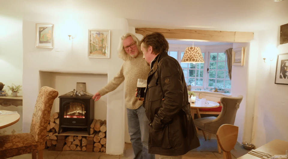 The former Top Gear star absolutely hates the fake stove and fire in the dining room