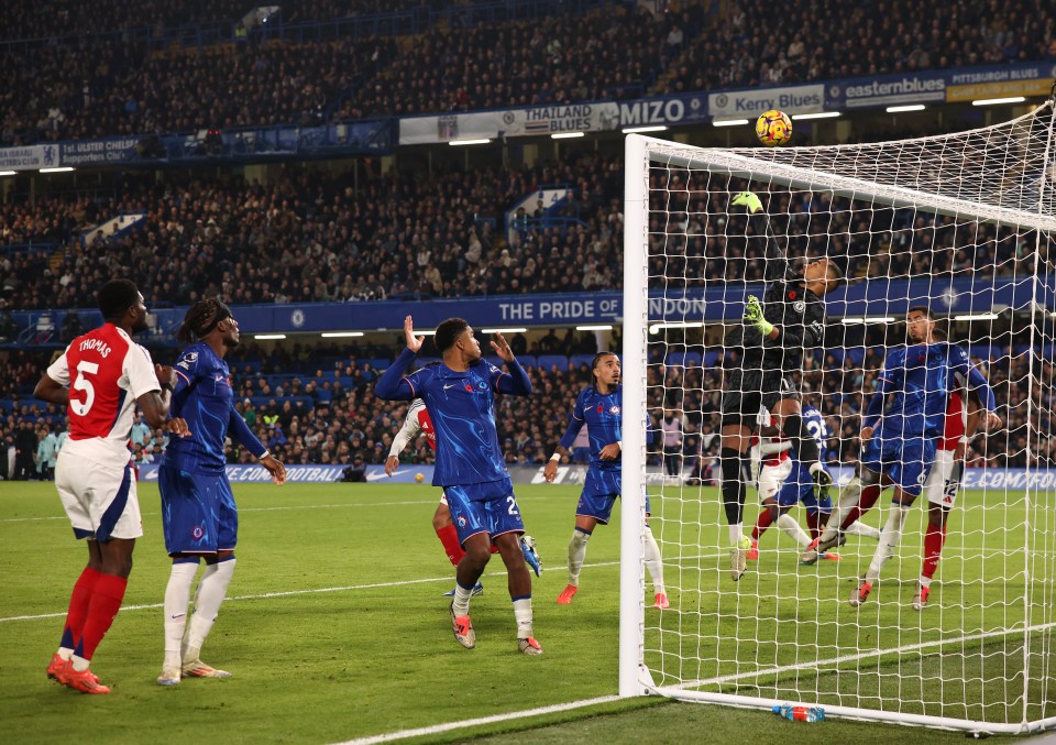 Chelsea's defenders protected Robert Sanchez at corners