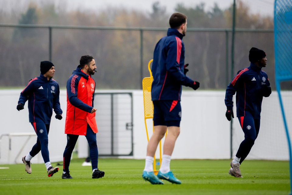 Amorim has been putting the players, available to him following the international break, through their paces at Carrington