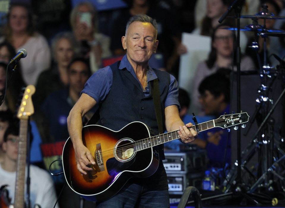 Stars like Bruce Springsteen coming out for Kamala thought they were going to swing it