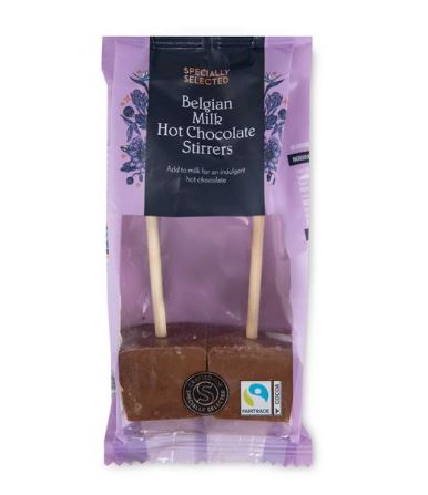 Specially Selected Belgian Milk Hot Chocolate Stirrers 60g