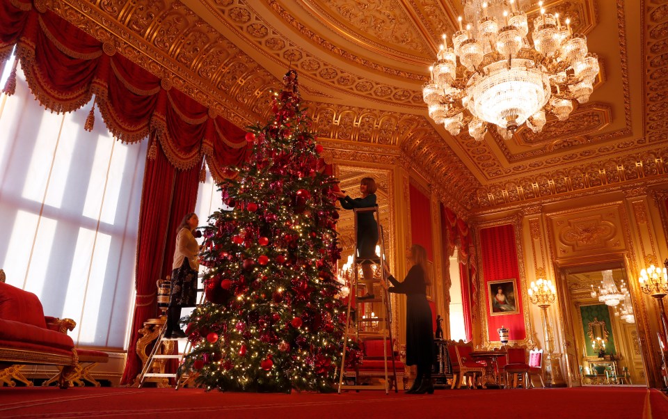 Staff members are given gifts from the royal family