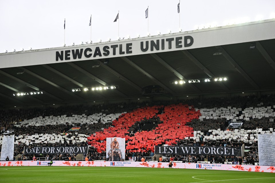 The game was Newcastle's Remembrance fixture