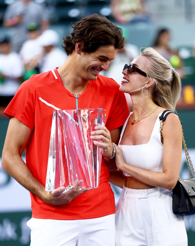 Morgan, 27, is in a long-term relationship with tennis star Taylor Fritz