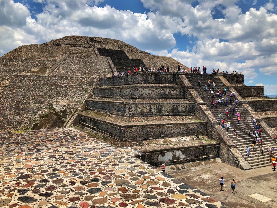 Teotihuacan – an ancient archaeological site in Mexico where the Pyramid of the Sun is located