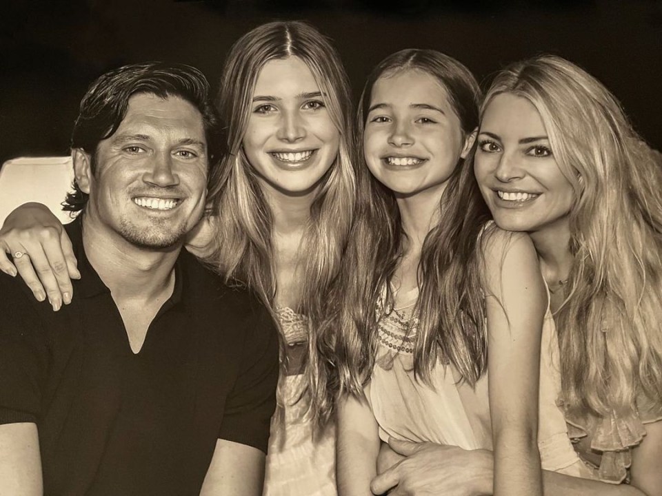 Tess and Vernon Kay with their daughters Phoebe, 19 and Amber, 14