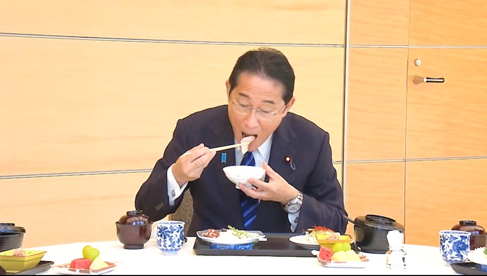 Japan's PM ate seafood from the area to show it was safe in 2023