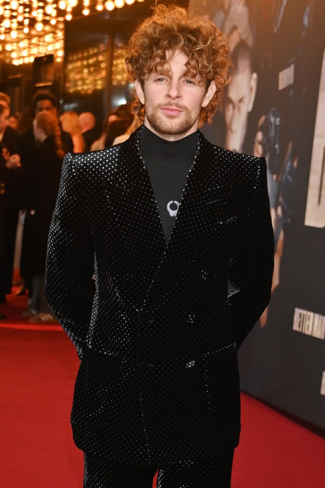 Tom Grennan was among the stars from the music world to support Robbie