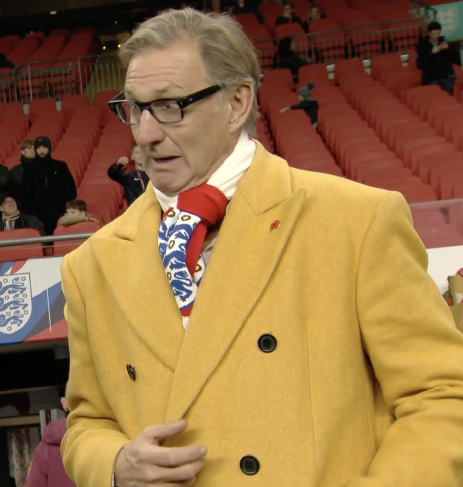 Tony Adams' outfit was called a 'bold statement' by ITV