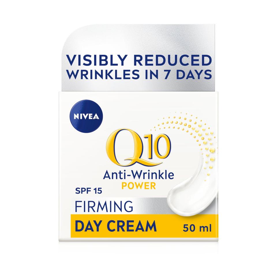 Grab this Nivea Q10 Power anti-wrinkle day cream moisturiser is £9.40