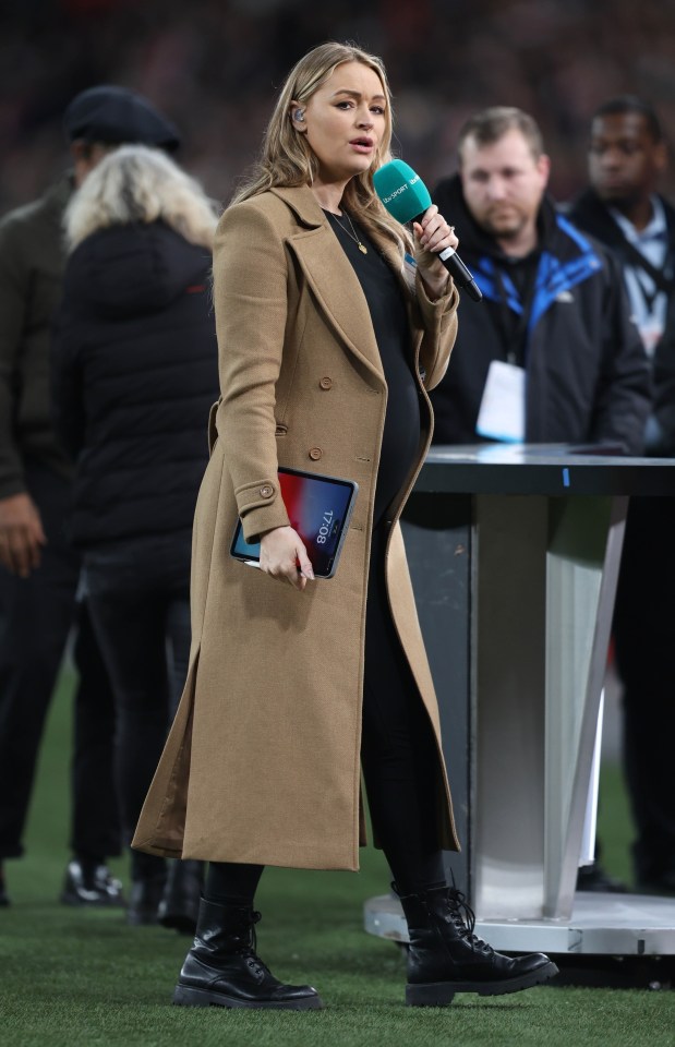 Woods was on duty for England’s Lionesses against USA at Wembley