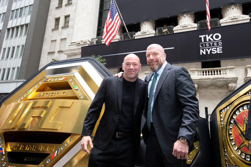 UFC boss Dana White and WWE legend Triple H