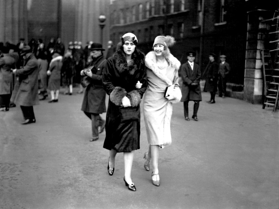 Princess Cecilie with Miss Glasgow Mullen at a wedding