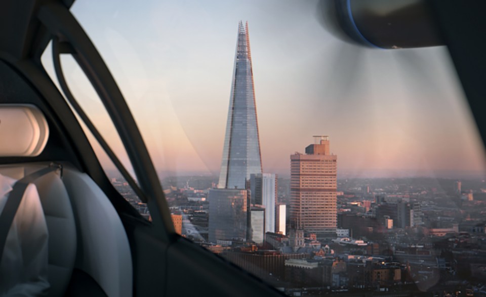 The flying taxis could become a regular sight over big cities