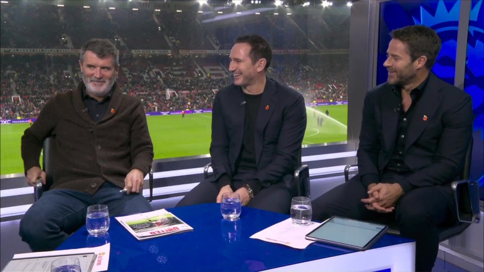 Fellow pundit Frank Lampard thought the joke was hilarious