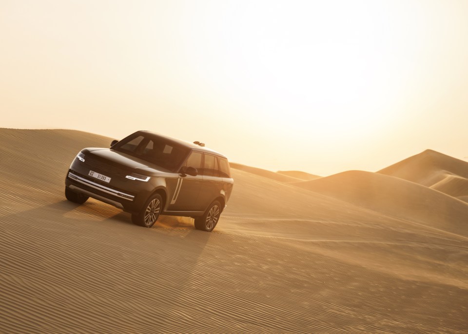 Range Rover has been testing a new EV in the UAE desert