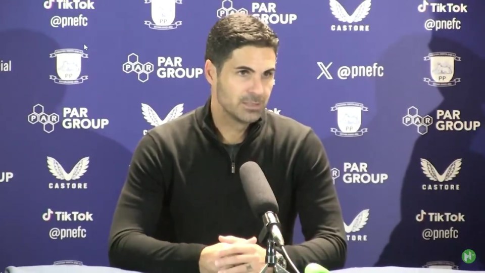 Mikel Arteta jokingly threatened to fine a reporter during a press conference