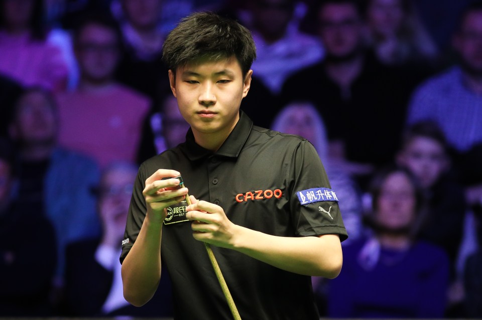 Zhao Xintong is one win away from reaching the UK Championship last 32