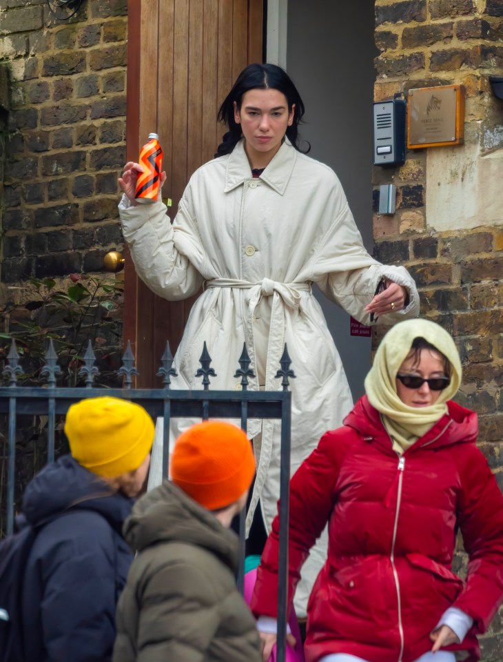 Dua Lipa was pictured popping into a hot yoga studio near Camden