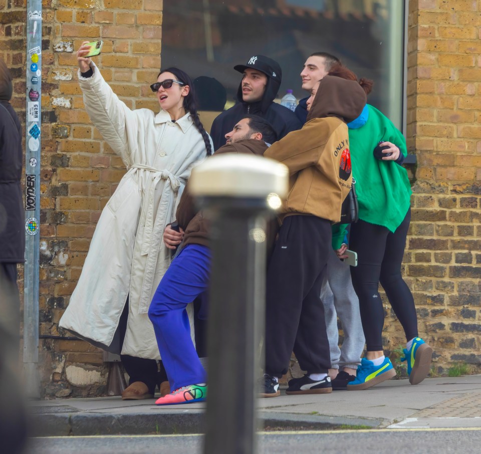 The group posed for a selfie ahead of of the New Year