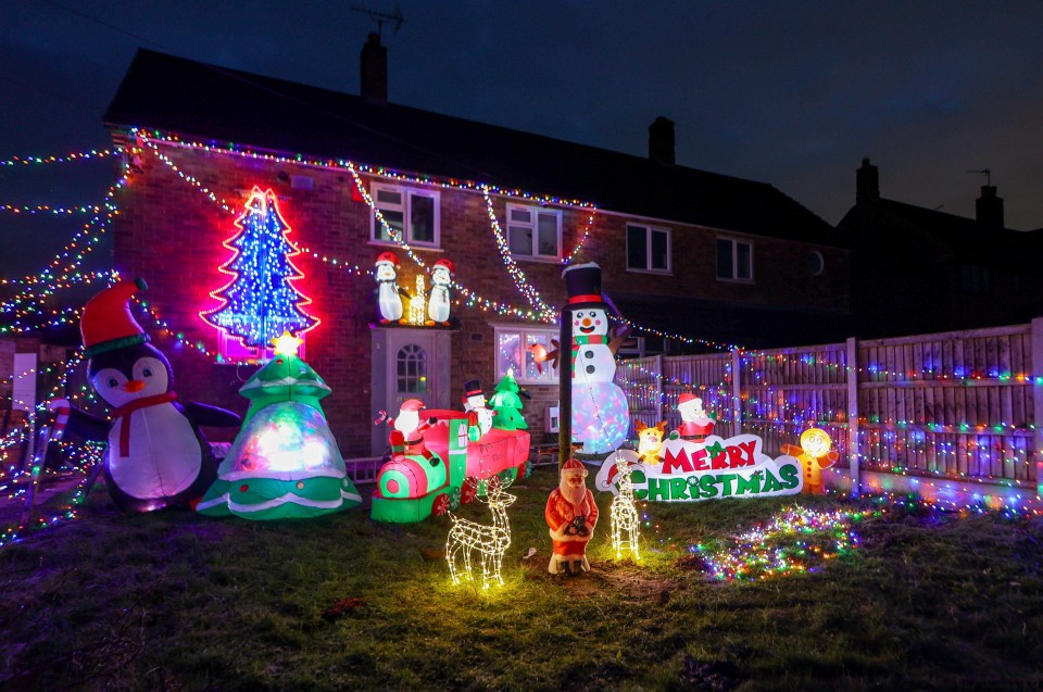 The Stonier family has put up Christmas decorations for 23 years running