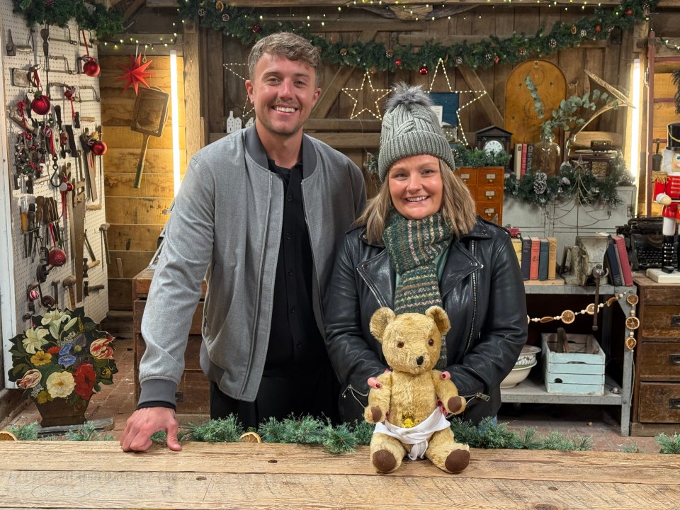 A treasured teddy bear needs repairing in the festive special