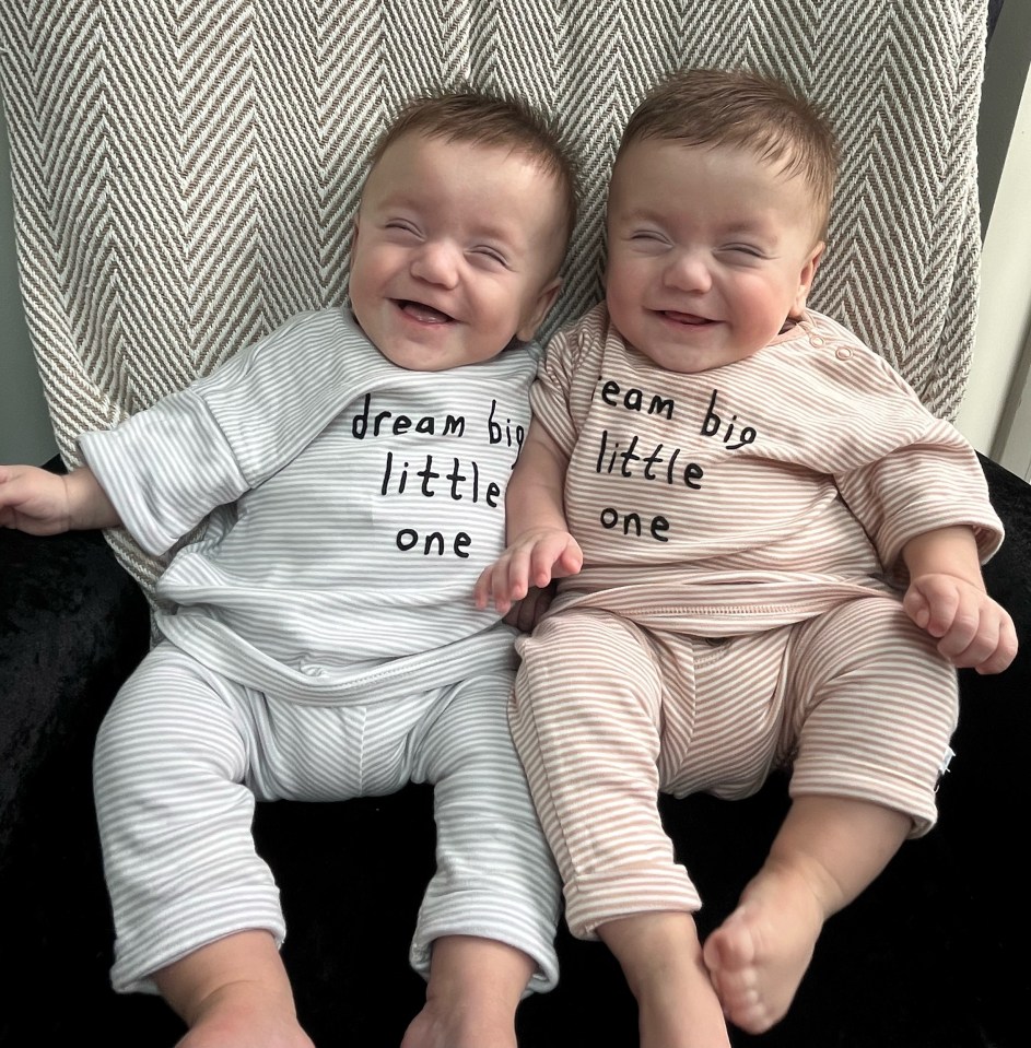 Arthur (left) and Ronnie smiling on August 3