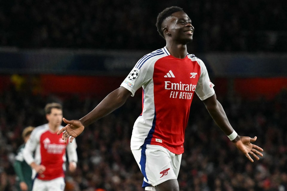 Bukayo Saka continued to flourish in 2024