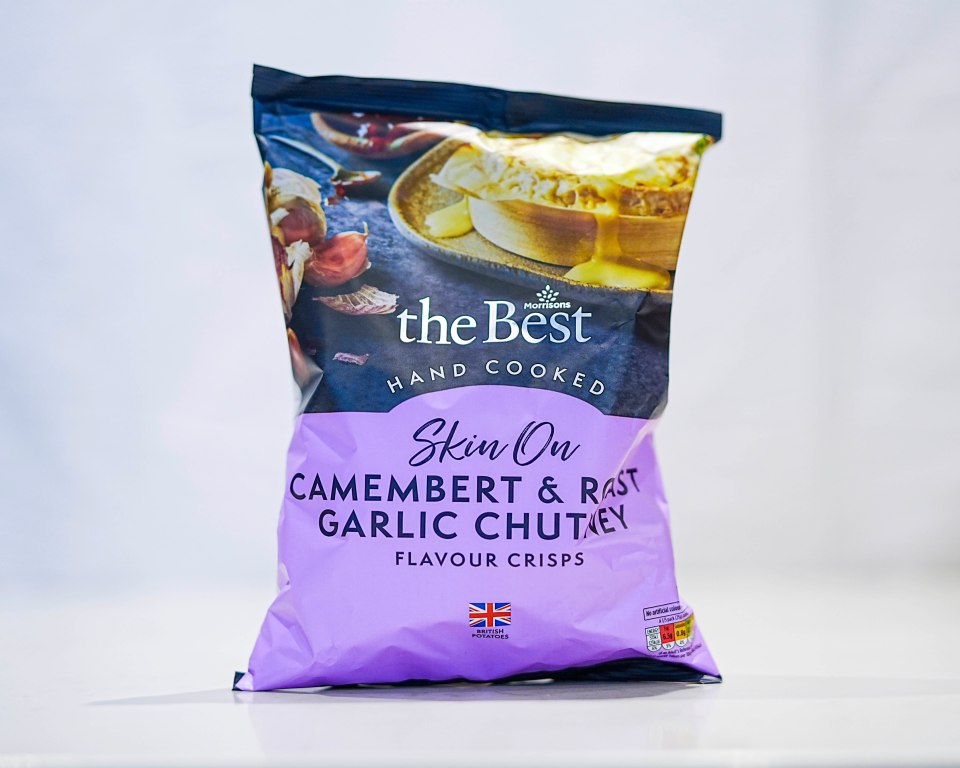 Morrisons camembert and garlic chutney crisps had a great balance of flavours