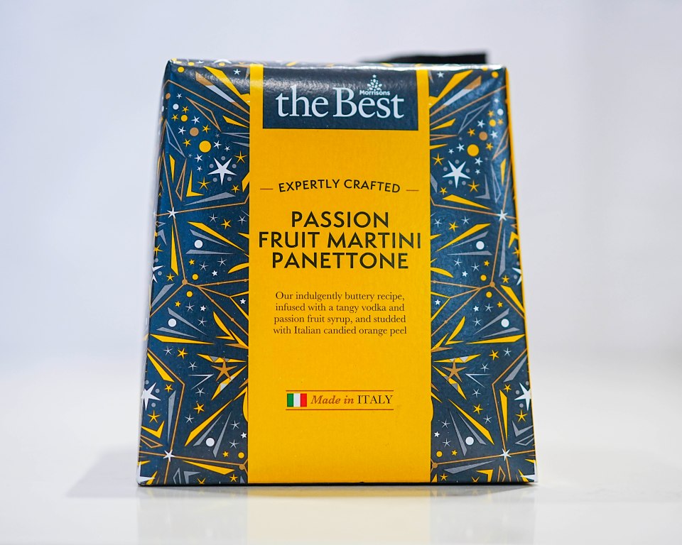 The Morrisons passionfruit martini panettone was tasty but lacked fruit