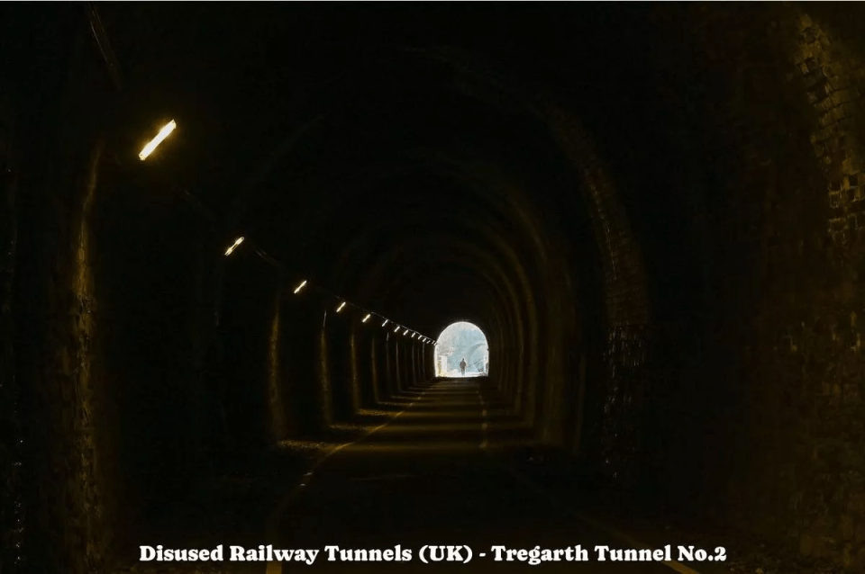 The Tregarth Railway Tunnels in Wales were once part of a passenger railway line