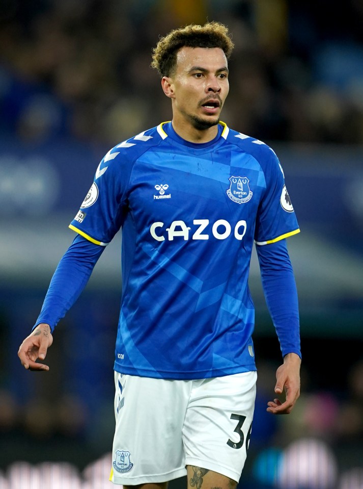 Dele Alli in Everton uniform.