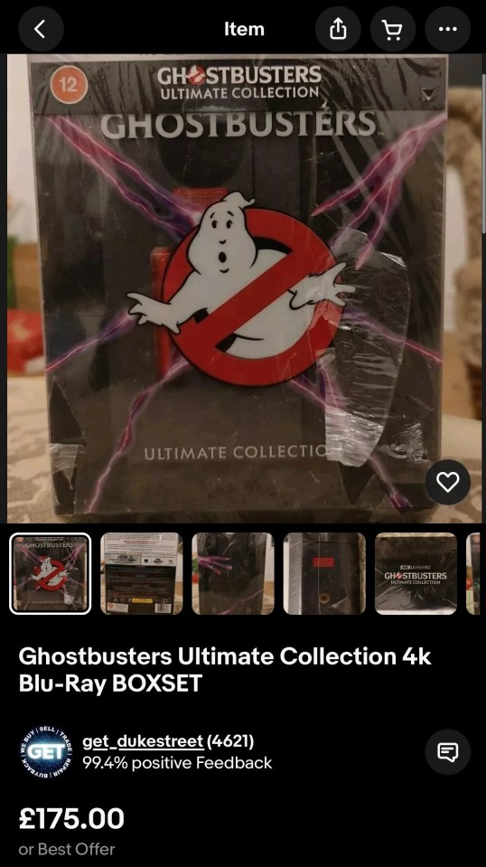 The Ghostbusters movies are not hard to find, so you may have the boxset lurking in your house somewhere