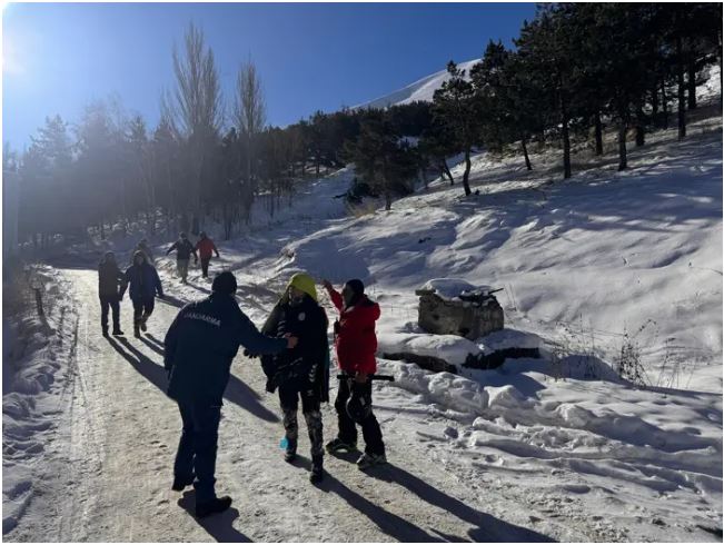 The judo team were out on a hike but set their own route