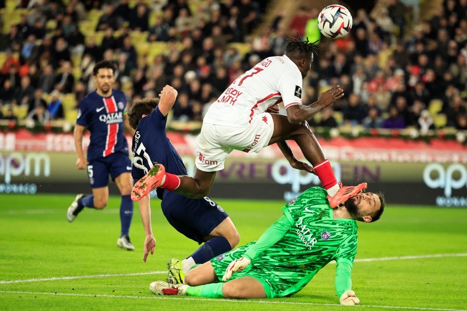 Donnarumma suffered the injury during PSG's Ligue 1 match at Monaco