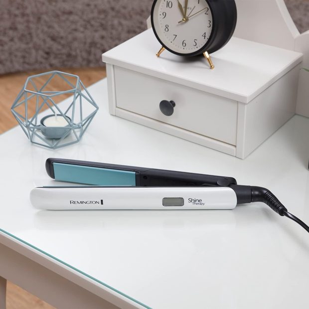 Remington Shine Therapy hair straightener.