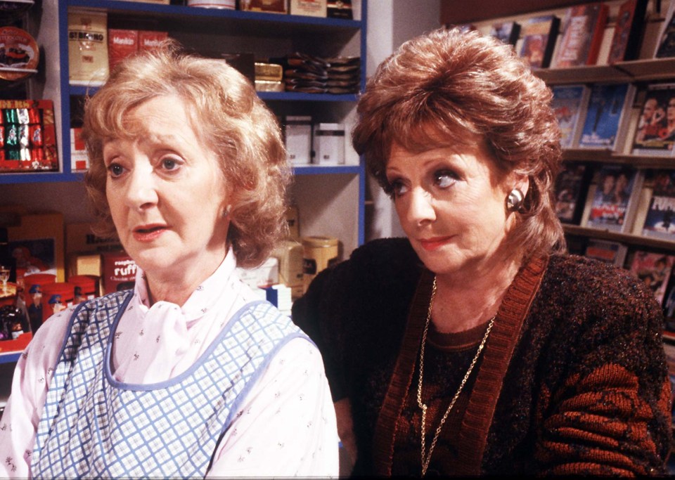 Mavis and Rita in The Kabin on Coronation Street.