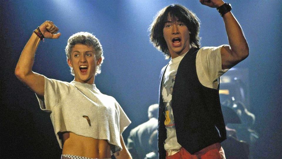 Unforgettable classics like Bill And Ted’s Excellent Adventure can also be found