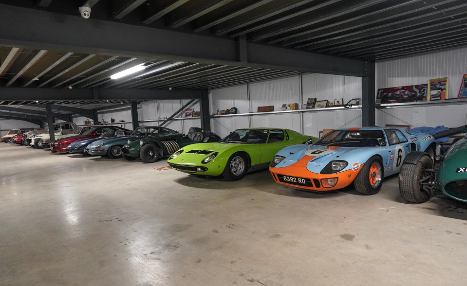 Jane boasts 50 vehicles in her collection, including a Toyota 2000GT, a one-off classic Vanwall and a Ford GTD 40