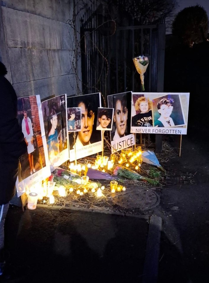 The candlelit vigil held in Leigh for Lisa