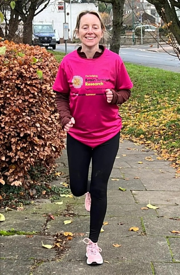 Catherine running for Brain Tumour Research