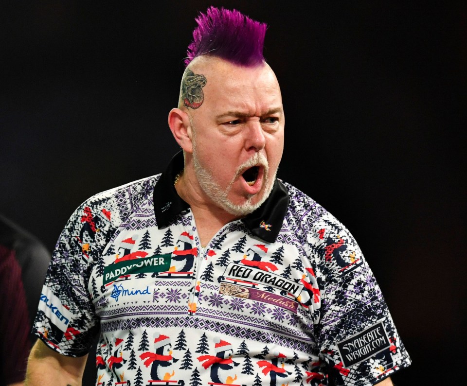 Peter Wright has revealed that he used his old World Championship darts to beat Luke Humphries on Sunday